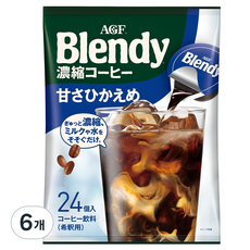 블랜디 포션 캡슐커피 라이트 슈거, 18g, 24개입, 6개