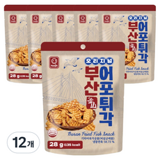 한진식품 오리지널 부산 어포튀각, 12개, 28g