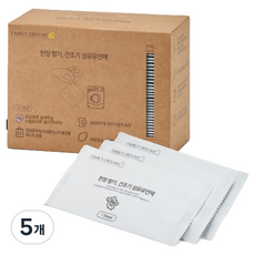 패밀리그라운드 건조기 시트 섬유유연제 스윗로즈향, 40개입, 5개