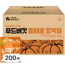 푸드버킷 통째로 호박즙, 90ml, 200개