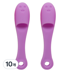 The Happy& 矽膠手指黑頭清潔刷, 紫色, 10個