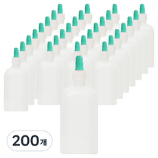 신도공업 PE 말랑이 긴마개 일회용 물약병 100ml, 200개