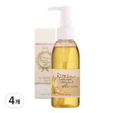 Jayeonmaeul 쌀겨워셔블 클렌징오일, 125g, 4개