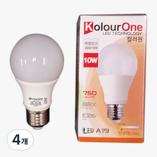 WOOREE 內建安定器燈泡 10W, 燈泡色, 4個