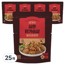 한끼통살 풀드포크맛 실온 닭가슴살, 25개, 100g