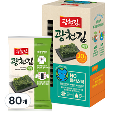 광천김 에코 파래 김, 100g, 4개