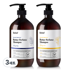 Daleaf Better 香水洗髮水雨天香味 1000ml + 依蘭玫瑰香味 1000ml 套組, 3套, 1L