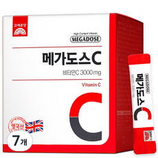 메가도스 비타민C 3000mg, 180g, 7개