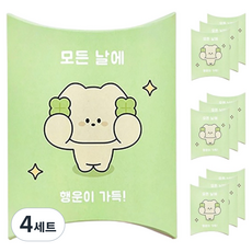도나와친구들 행복 행운 선물 포장 반달상자 10p 세트, 행운 마몽이, 4세트