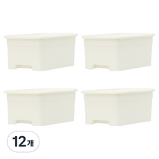 lifist Dear Pantry 收納整理盒, 白色, 12個