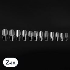 비앙티노 인조 네일 팁 투명 반무광 풀커버 240p 세트 25BRS288, 2세트, No5
