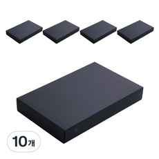 기프트 상자 34호 34 x 22 x 4.8 cm, 블랙, 10개