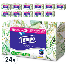 Tempo 得寶 頂級盒裝面紙 4層 隨機出貨, 100張, 24個
