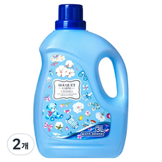 BOUQUET GARNI Deep Perfume 超高濃縮室內晾乾衣物柔軟精 嬰兒爽身粉香 正裝, 2個, 3L