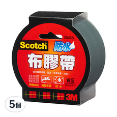 3M Scotch 防水布膠帶，特殊布紋，輕鬆手撕，超耐用, 5個