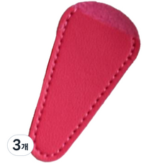 새벽노을 엔틱 빈티지 자수 가위 케이스, 레드, 3개