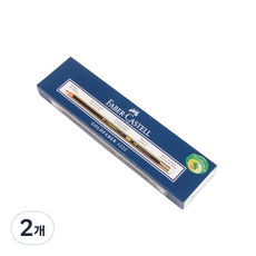 FABER-CASTELL 輝柏 Gold Faber橡皮擦鉛筆 2B, 藍色+金色, 24個