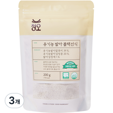 청오 유기농 발아 블랙선식, 200g, 3개