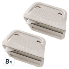 쿠말 자석 부착 언박싱 세라믹 택배칼, 아이보리, 8개