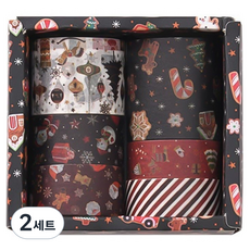 코쿠리 다꾸 스티커 크리스마스 DIY 꾸미기 일반버전 5W0805 6종 세트, 디자인 2, 2세트