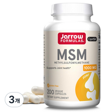 재로우 포뮬러스 엠에스엠 1000mg, 200정, 3개