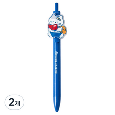 BUTTERSHOP Milk Cat School 壓克力徽章原子筆 0.5mm, 2個, 牛奶貓