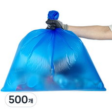 월드크린 분리수거 평판 비닐봉투 파랑, 50L, 500개