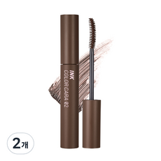 페리페라 잉크 컬러카라 8g, 2호 블랙 밀크티 브라운, 2개