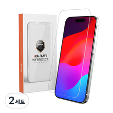 주파집 강화유리 휴대폰 액정보호필름 세트 0.3mm, 2세트
