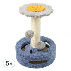 데이소이 고양이 블라썸 기둥형 스크래쳐, 블루 + 그레이, 5개