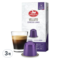 사켈라 네스프레소 호환 벨루토 캡슐커피, 5g, 10개입, 3개