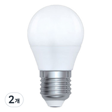 멜리빙 LED DO 전구 인지구 4W, 전구색, 2개
