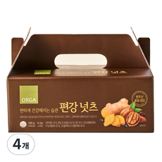 ORGA 綜合堅果&薑糖片隨身包 14包入, 4個