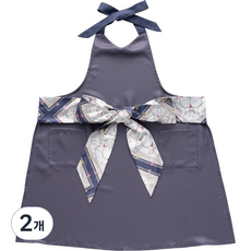 니토리 클래식 체크 스카프 원피스 앞치마, 혼합색상, 2개