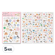 wannathis Walala 每日貼紙包 6款組合, 混合顏色, 5套