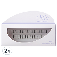Ollio The Classic 束狀尖刺款假睫毛 8mm, 黑色(無香), 2個