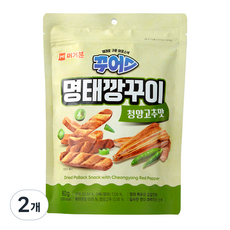 머거본 명태깡꾸이 청양고추맛, 80g, 2개