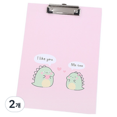 ARUZ 簡易文件夾板 31 x 22 x 3 cm, 2個, 粉紅色