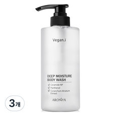 아로닉스 아이 딥모이스처 바디워시, 3개, 500ml