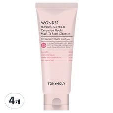 토니모리 원더 세라마이드 모찌 팩투폼, 4개, 120ml