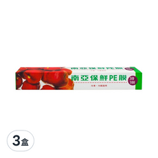 南亞 PE 保鮮膜 家庭用, 30m, 3盒