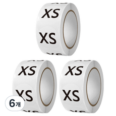 Modernat 服飾尺寸捲筒貼紙 XS, 500入, 6個