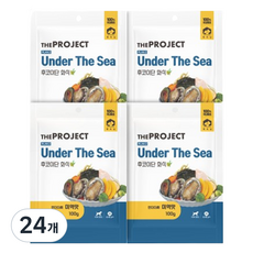 펫러닝 강아지 더프로젝트 PLAN2 언더더씨 후코이단 자연화식, 미역맛, 100g, 24개