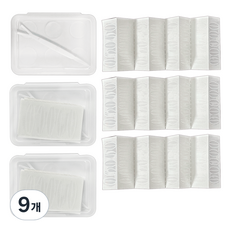 다크니스 짧은형 포켓 단면 쌍꺼풀 테이프 240p, 투명, 9개