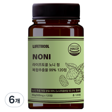 LIFETOCOL 諾麗果錠 复合萃取物 99% 120錠, 6個, 60g