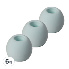 심플한 규조토 칫솔꽂이 원형, 그린, 6개