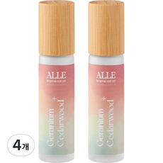 알레 아로마 롤온 제라늄 시더우드, 10ml, 4개
