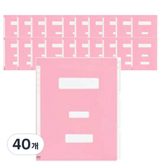 PP政府文件夾, 40個, 粉紅色