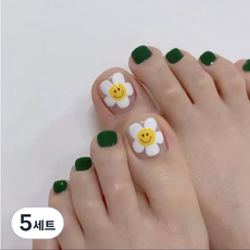 비투윈 반디돌 예쁜 패디팁 세트, 5세트, J222그린썬플라워