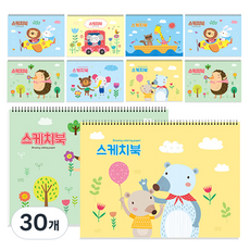 영아트 캐릭터 스케치북 130g, 345 x 248 mm, 20매, 30개
